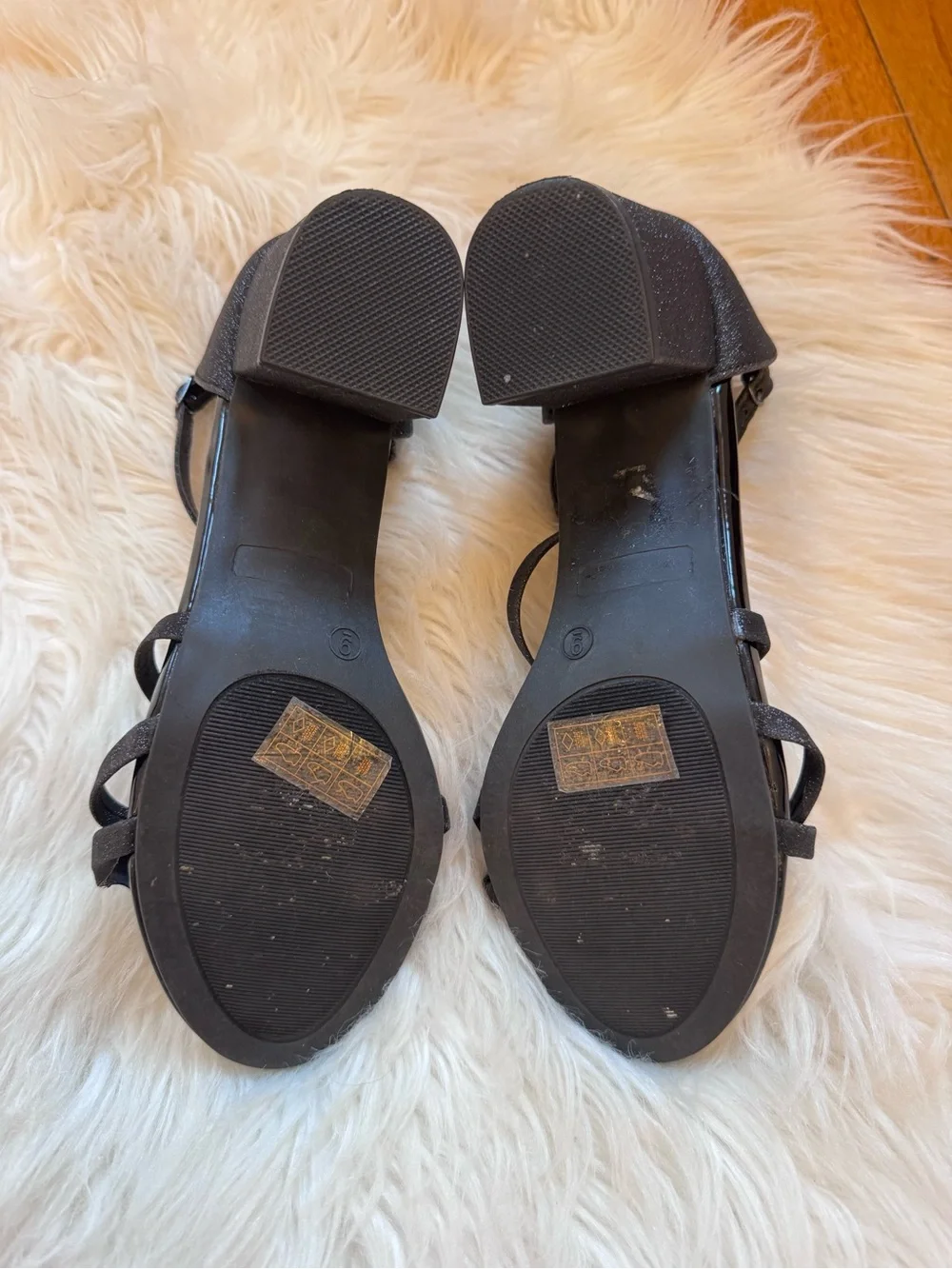Journee Collection Black Strappy Low-Heel Sandals